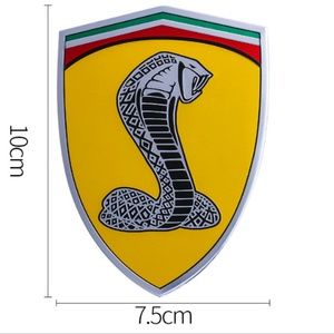 Pair 2 Ford MUSTANG Cobra EMBLEM BRAND NEW TRUNK DECK Badges